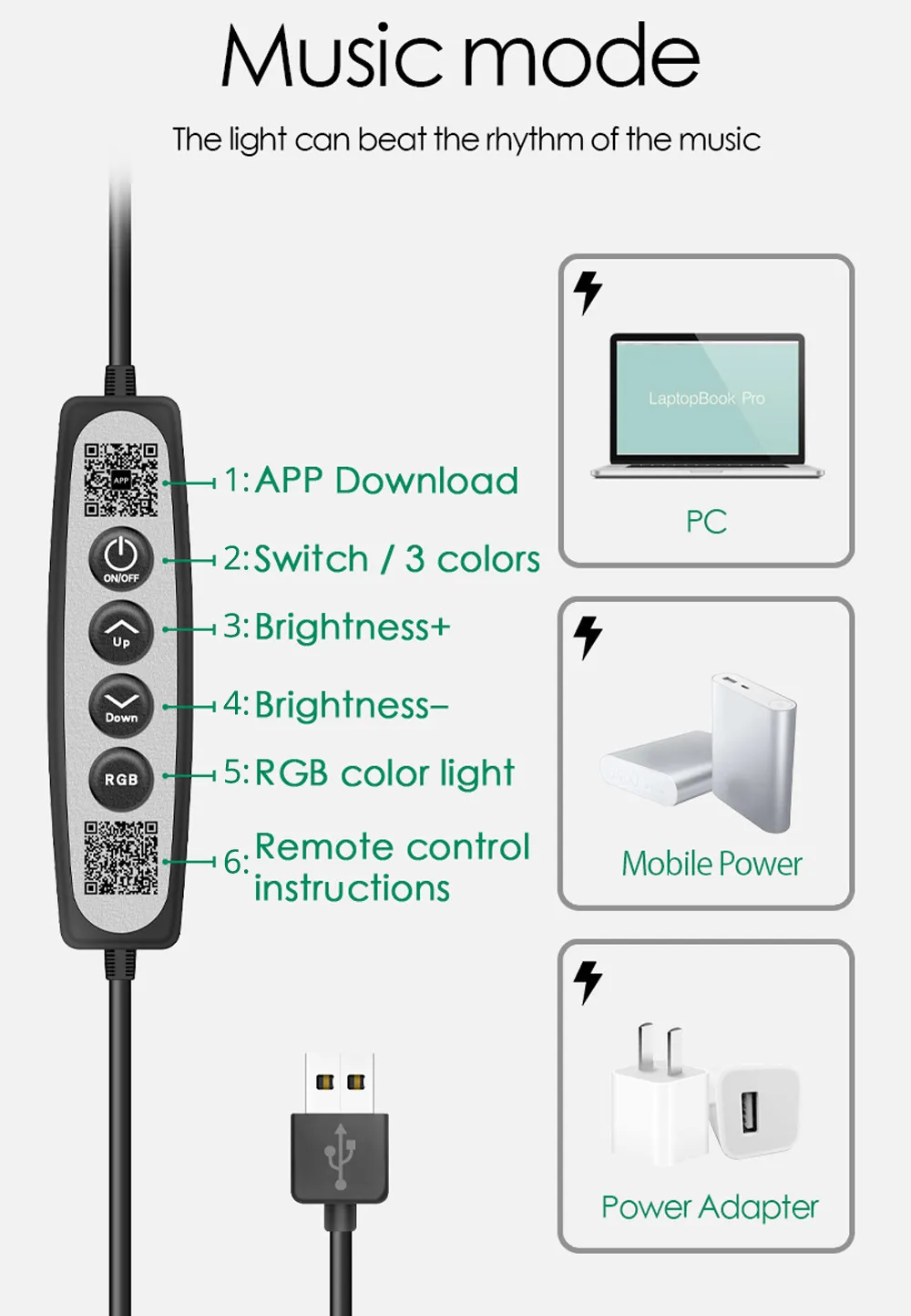 Creative RC Circular LED Night Light