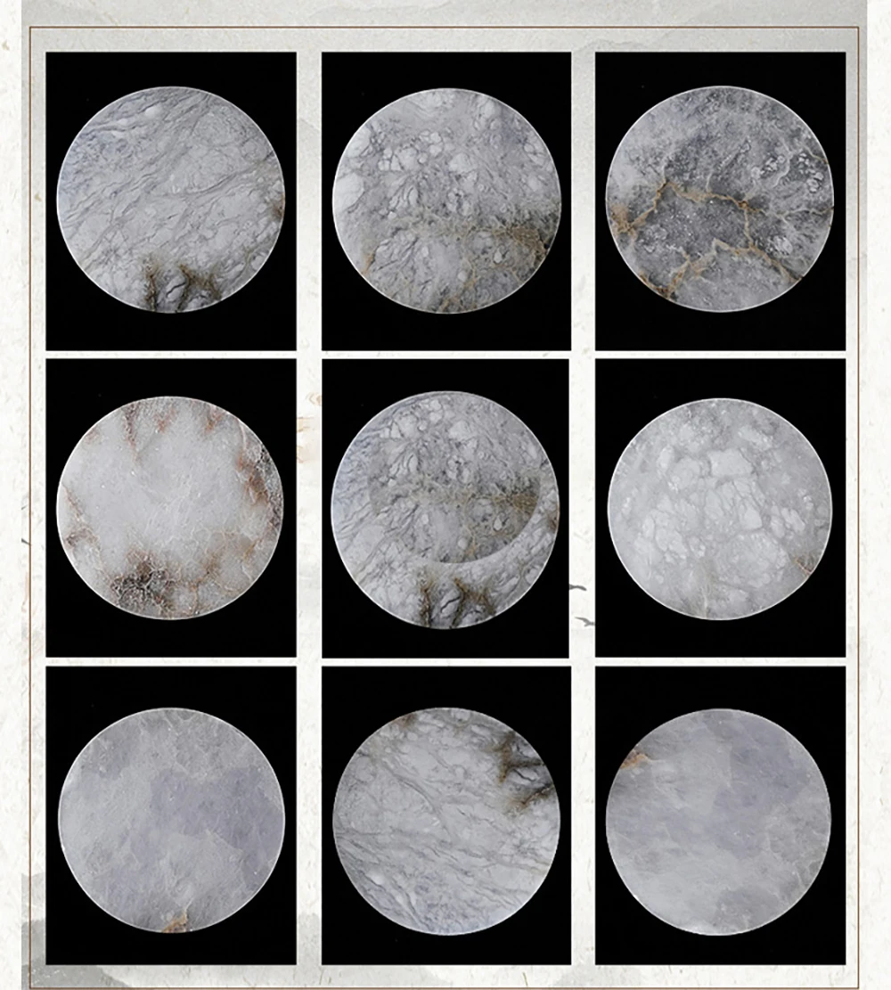 Natural Marble Round Wall Lamp