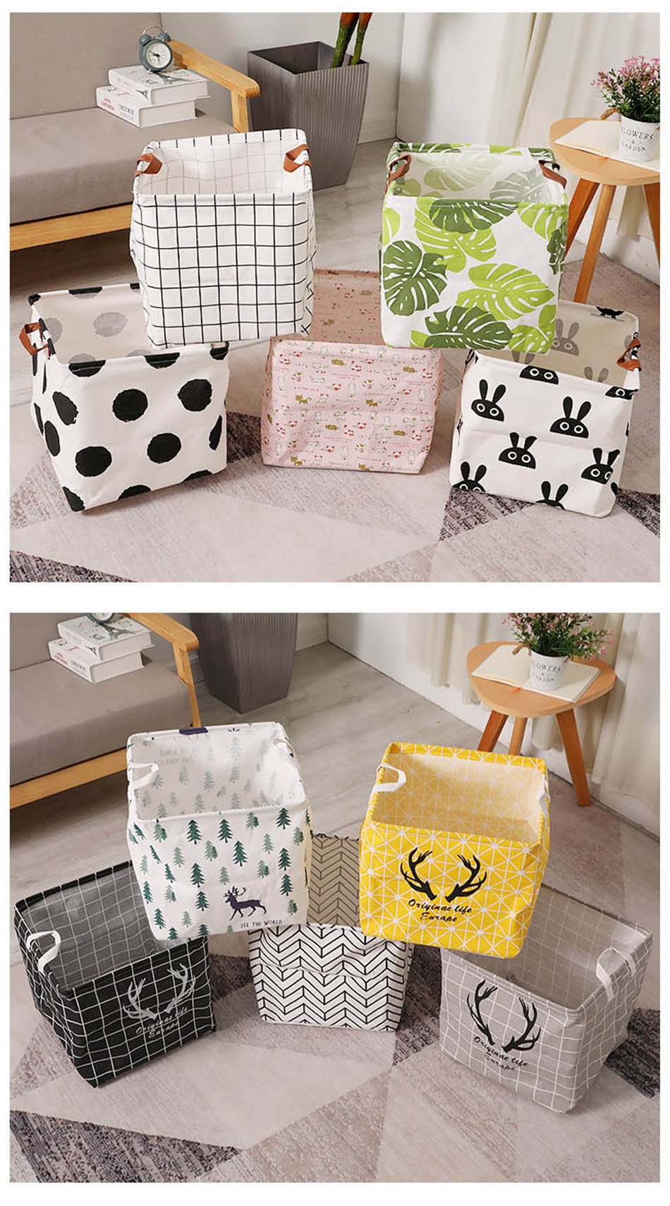 Home Folding Laundry Basket