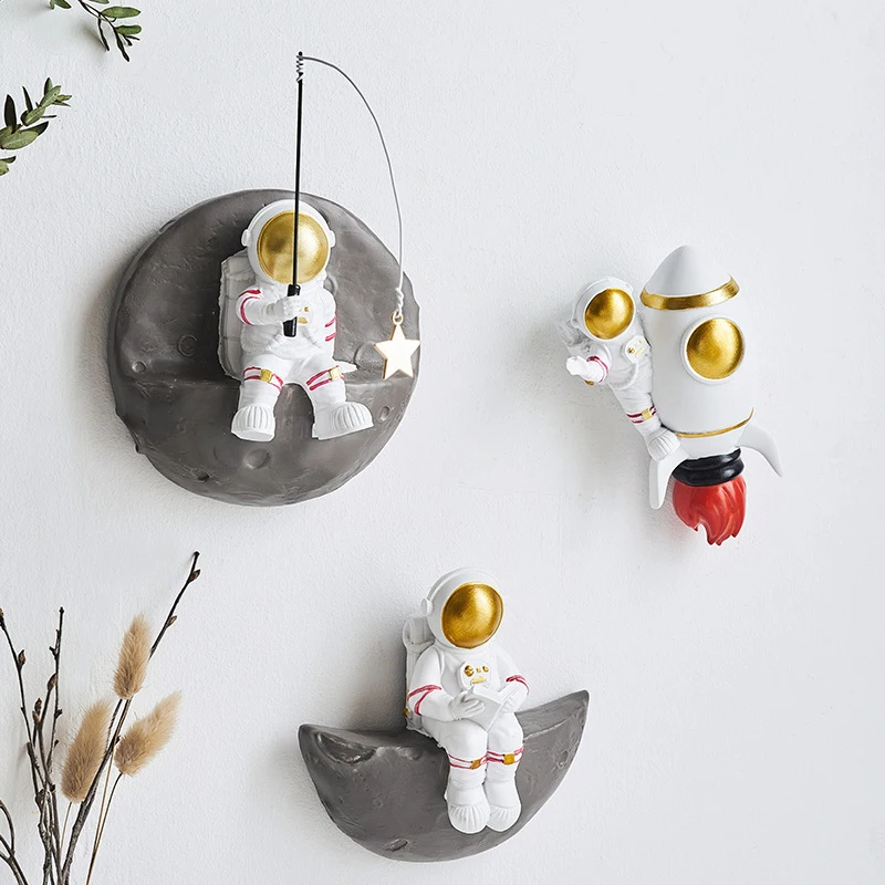 Nordic Astronaut Resin Wall Shelf