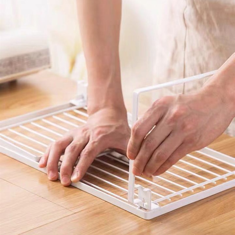 Storage Shelf Rack in Black and White