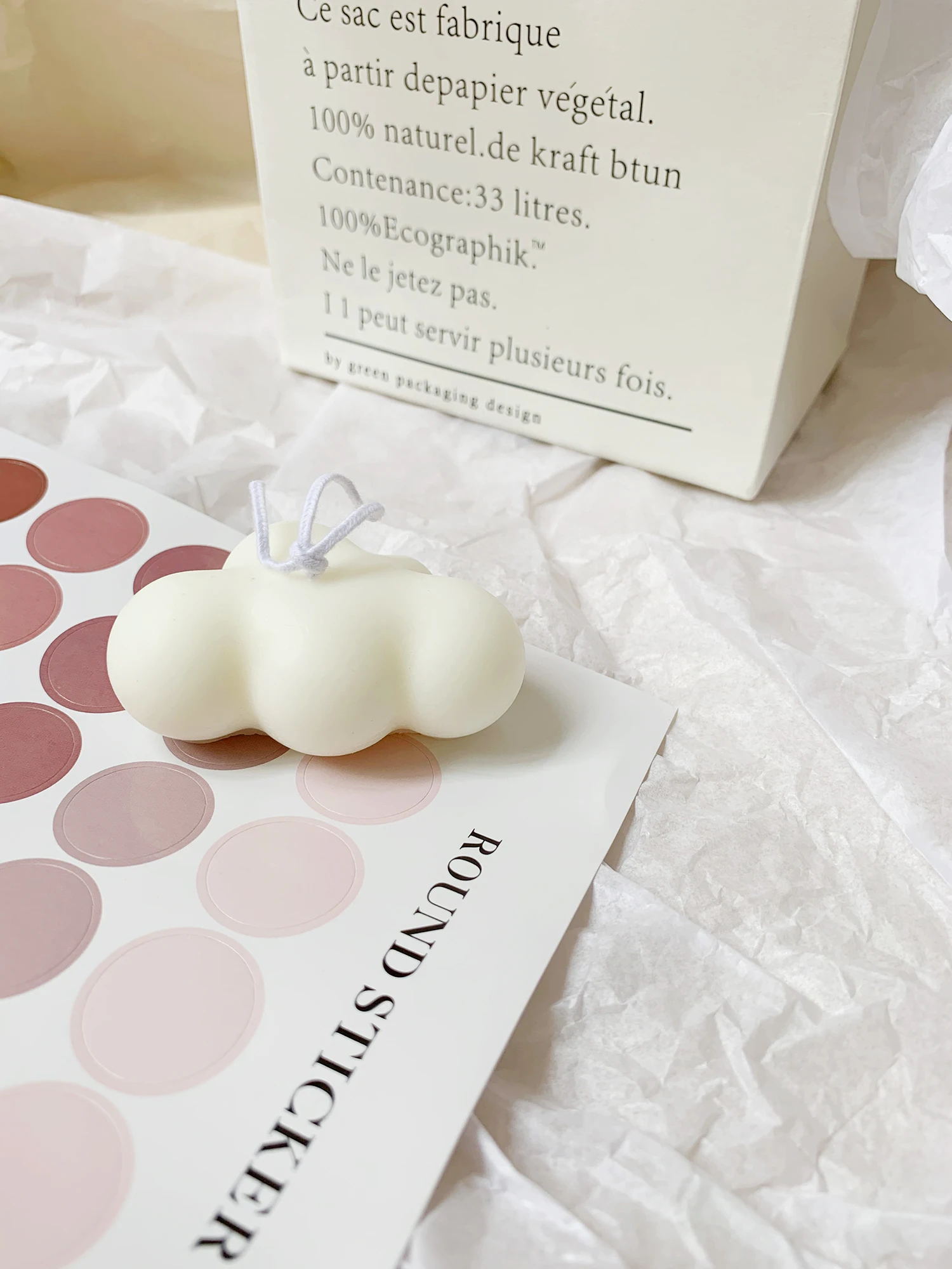 Small Cloud Shape Candle