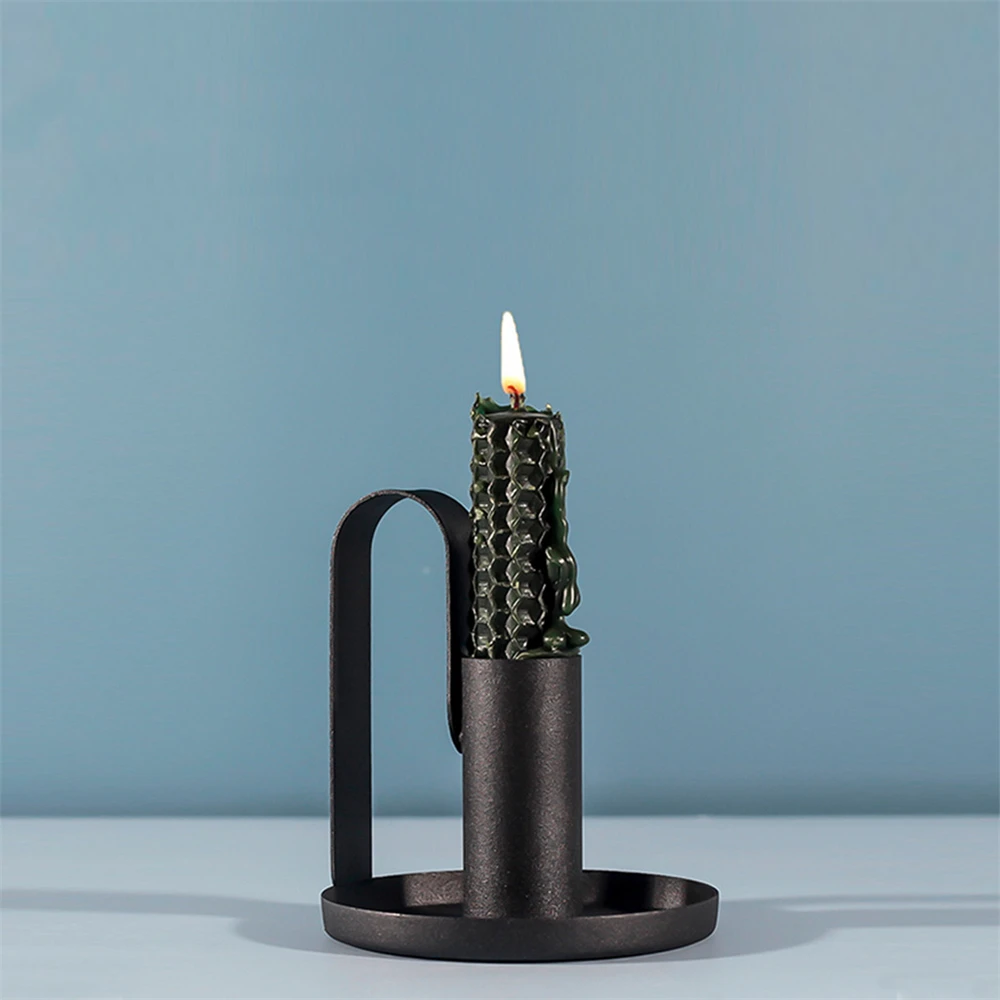Metal Candle Holders with Handle