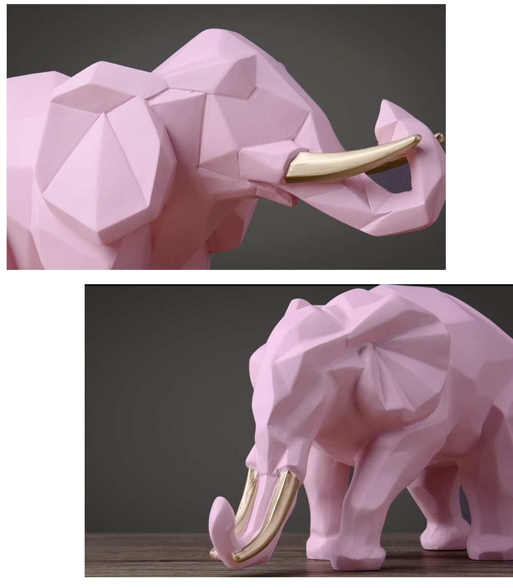Abstract Elephant Figurines