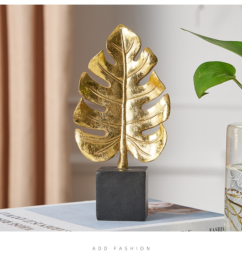 Golden Leaf Figurine