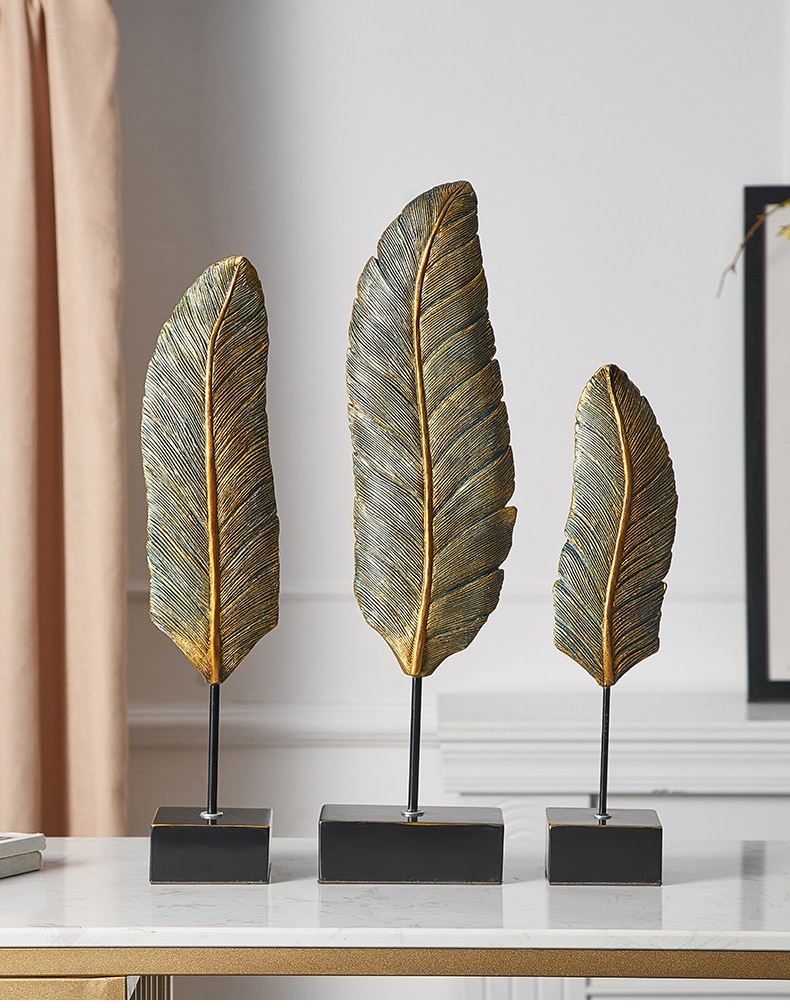 Golden Leaf Figurine