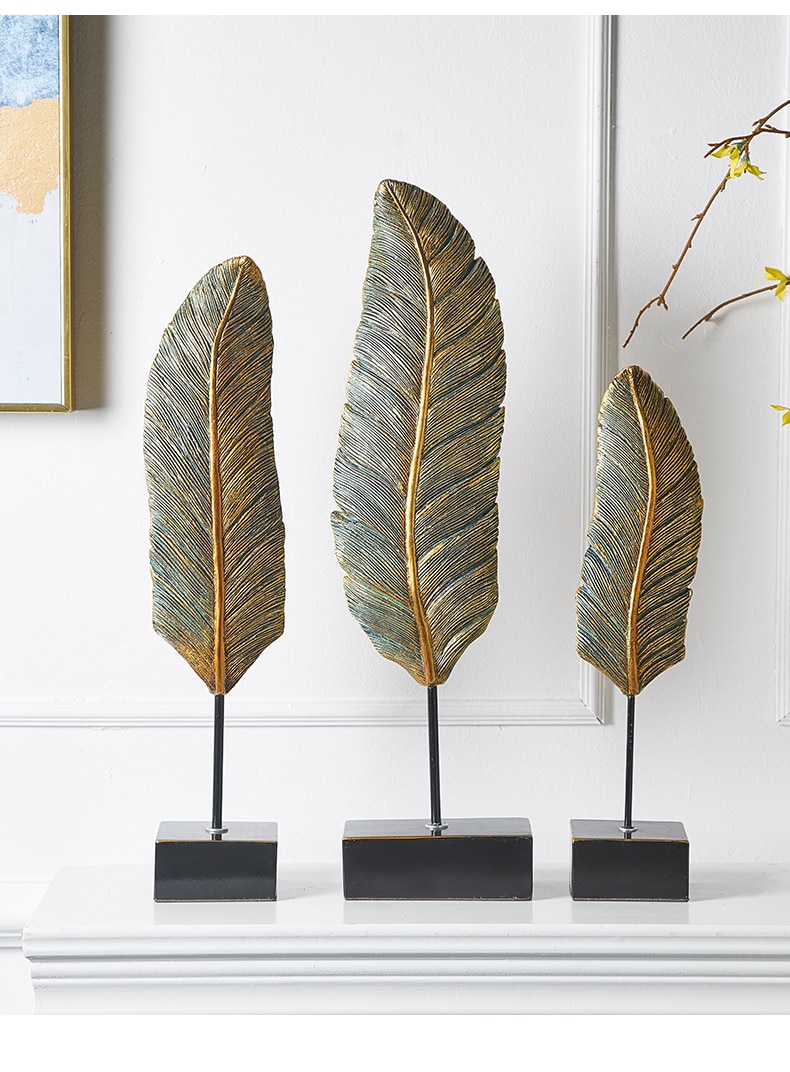 Golden Leaf Figurine