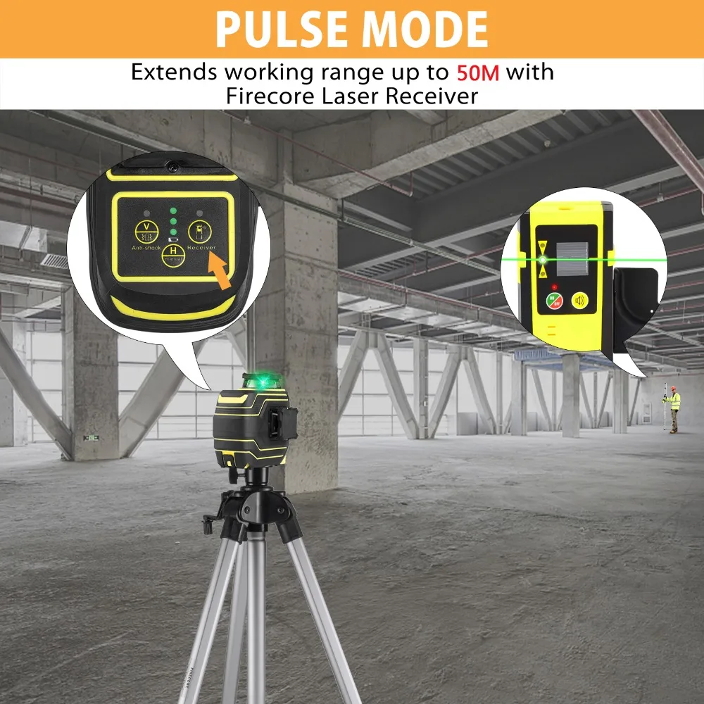 3D Green Laser Level