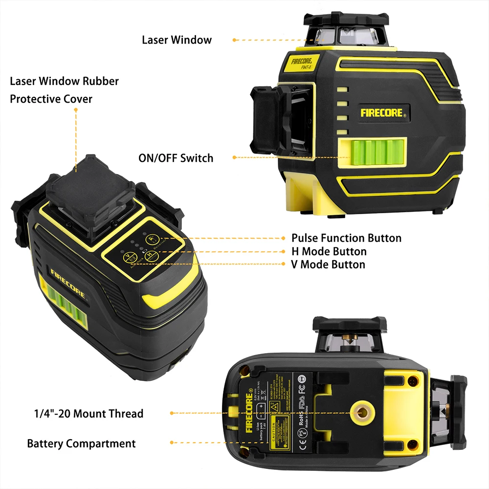 3D Green Laser Level