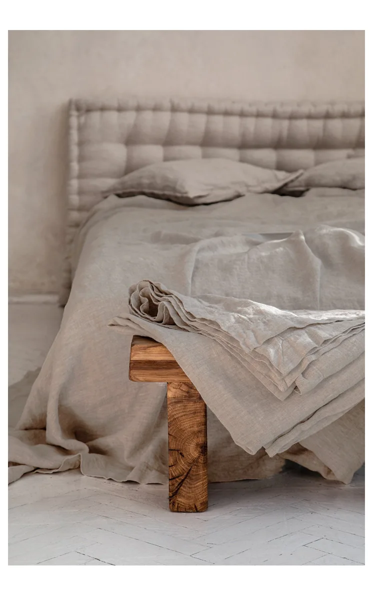 Nordic Style Linen Bedding Set