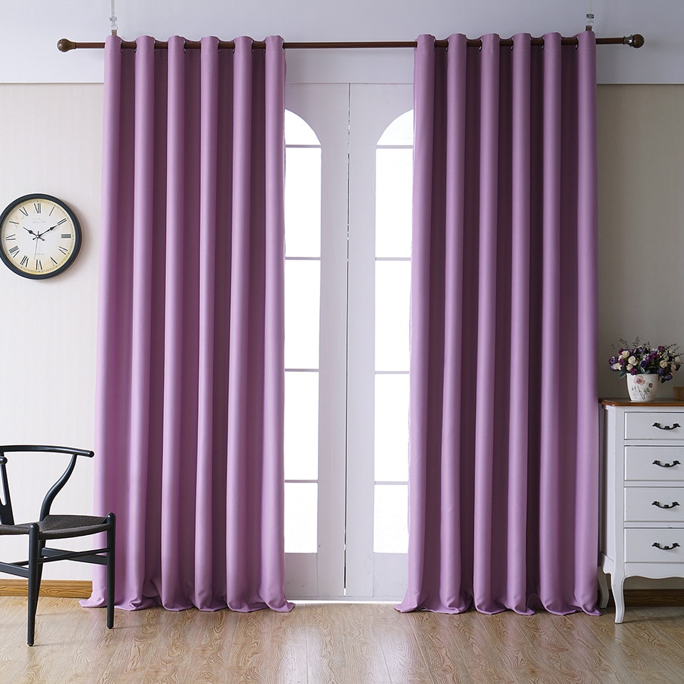 Modern Plain Curtains for Living Room