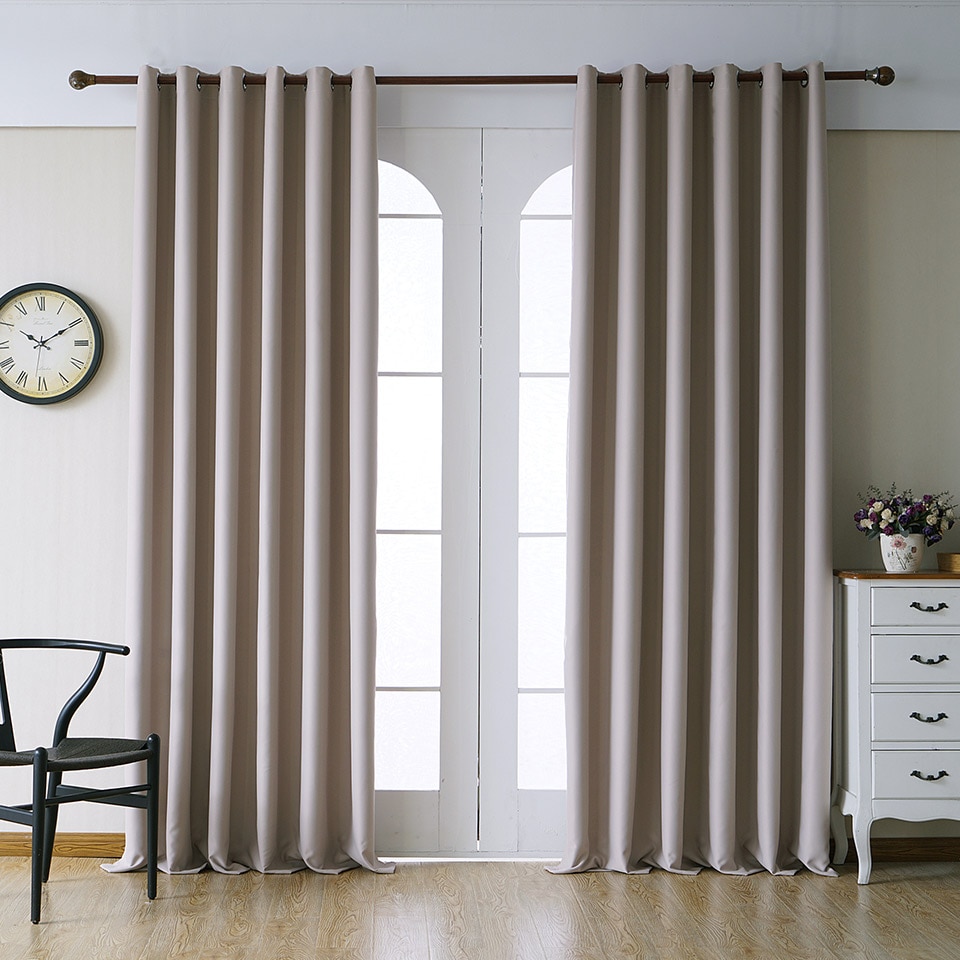 Modern Plain Curtains for Living Room