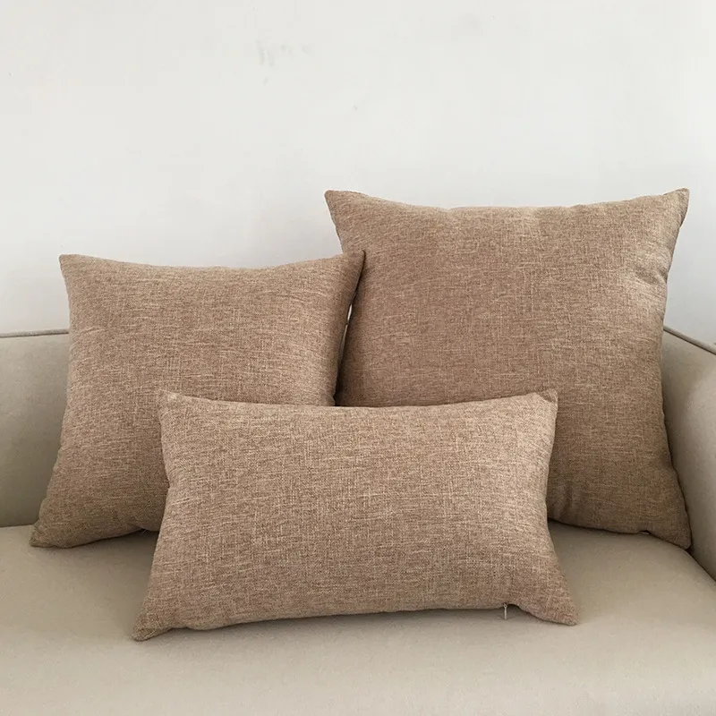 Solid Color Sofa Cushion Cover