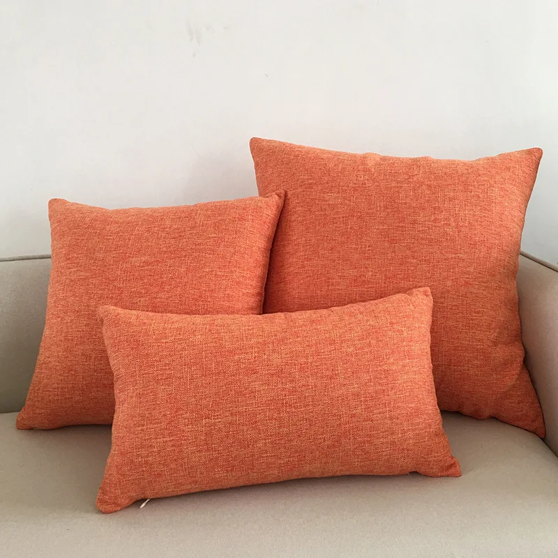 Solid Color Sofa Cushion Cover