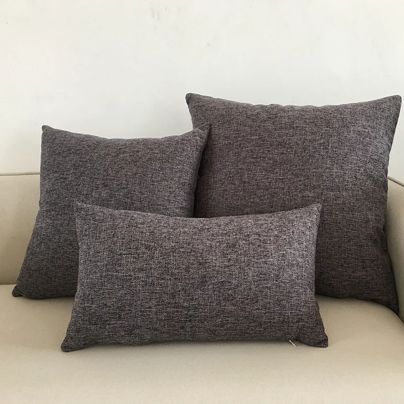 Solid Color Sofa Cushion Cover