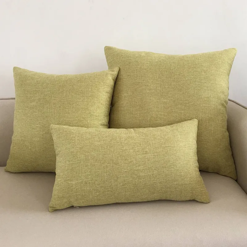 Solid Color Sofa Cushion Cover
