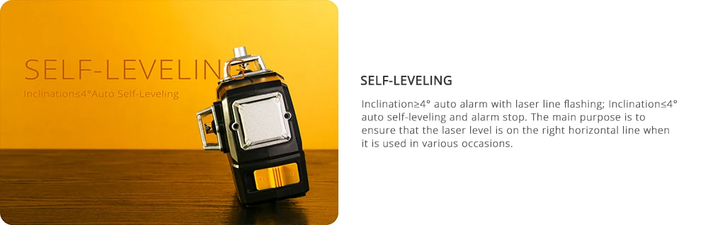 Auto Self-Leveling 3D Green Laser