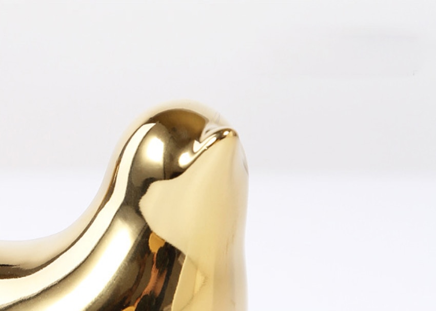 Gold Color Bird Figurine