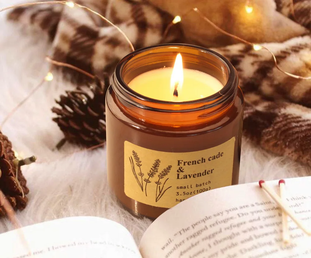 100 ml Amber Glass Candle