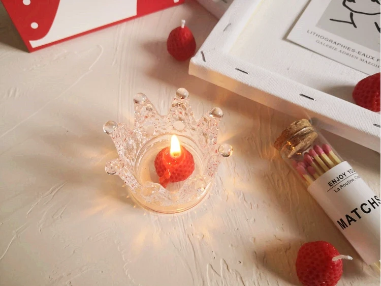 Set of Little Strawberry Candles