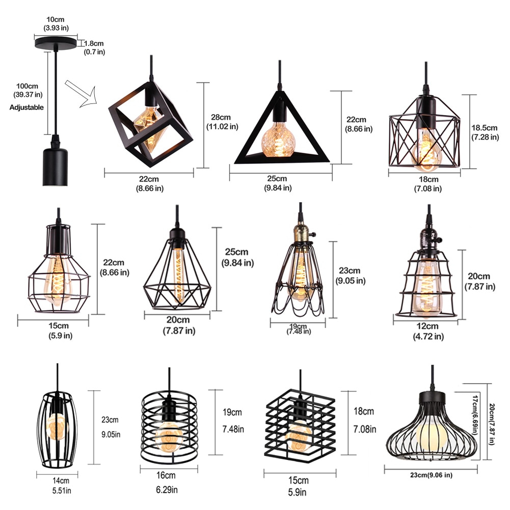 Nordic Style Geometric Pendant Lighting