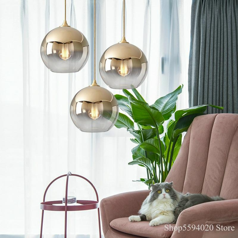 Nordic Style Champagne Pendant Lighting