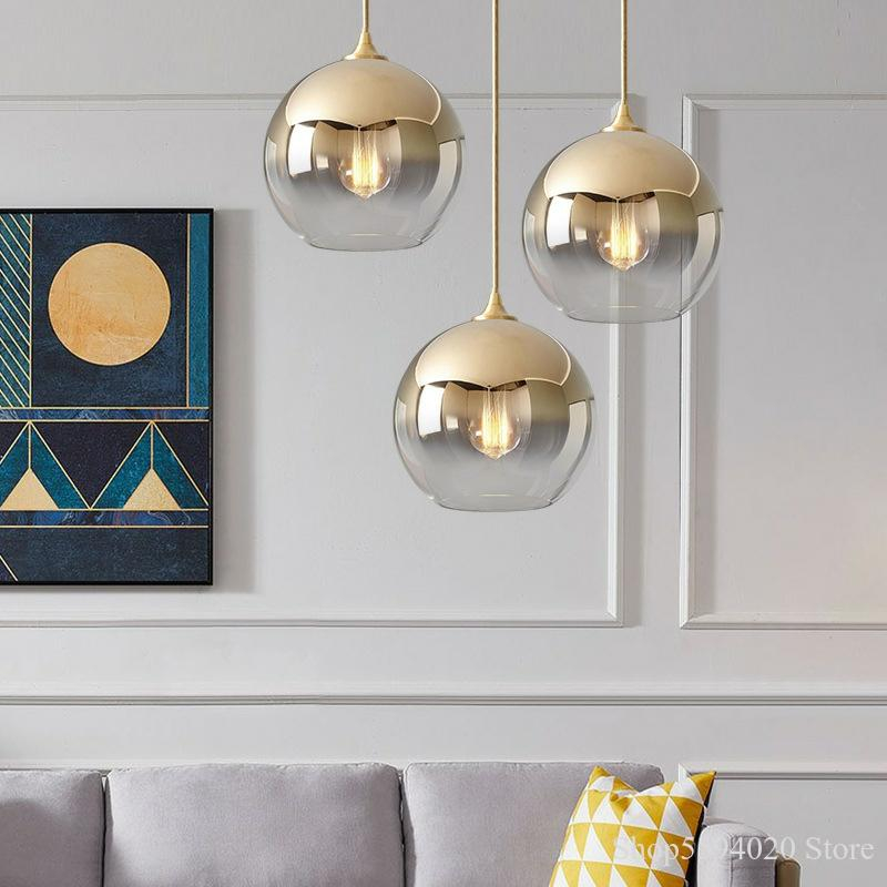 Nordic Style Champagne Pendant Lighting