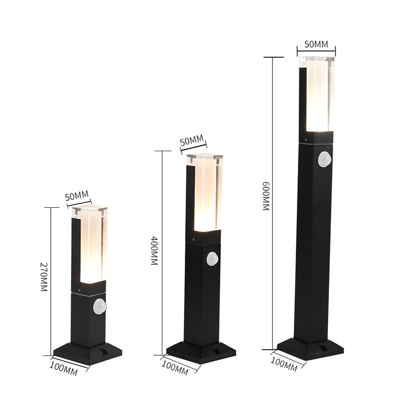 Aluminum LED Garden Pillar Light