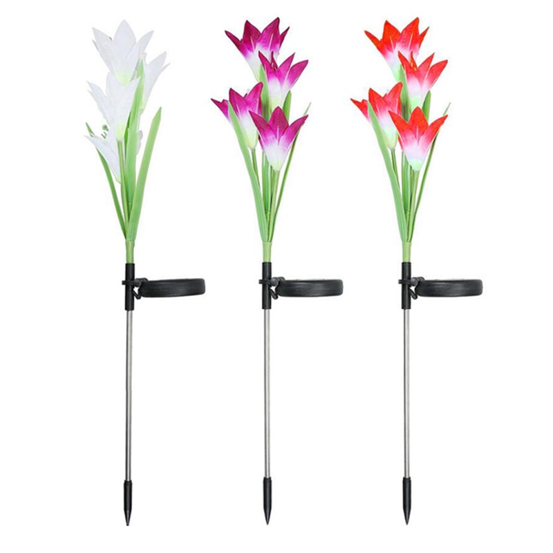 Outdoor Solar Flower Shaped Lamp