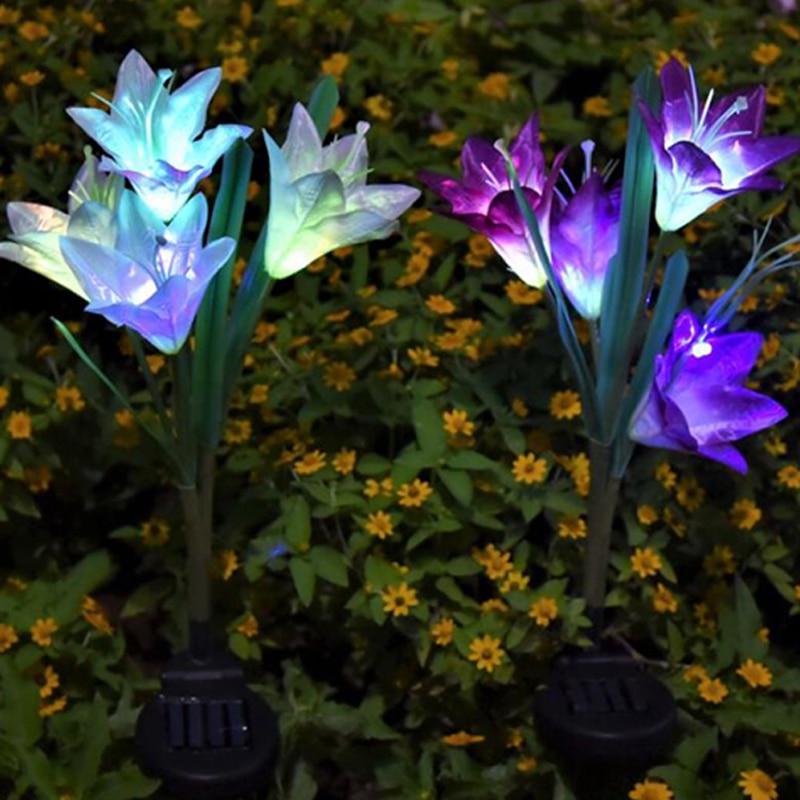 Outdoor Solar Flower Shaped Lamp