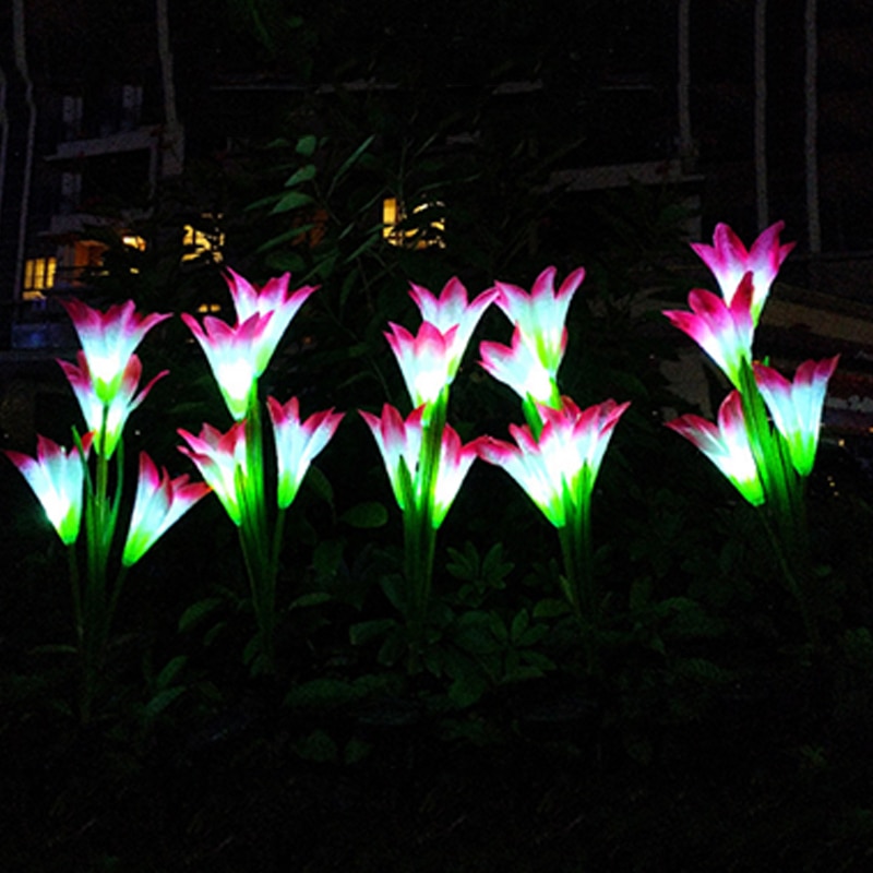 Outdoor Solar Flower Shaped Lamp