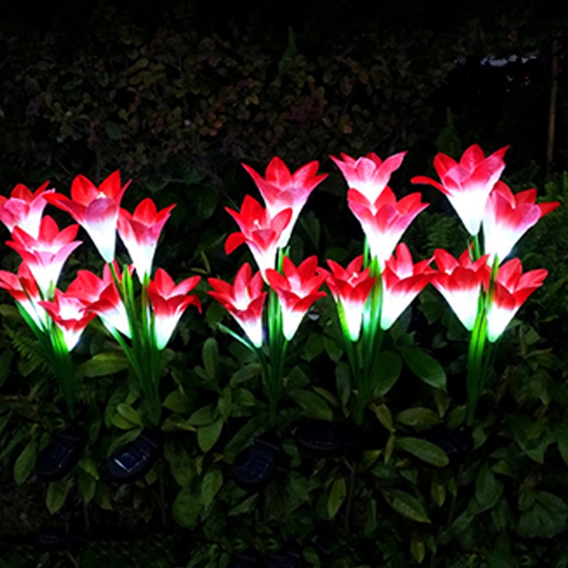 Outdoor Solar Flower Shaped Lamp