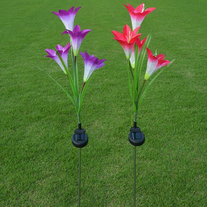 Outdoor Solar Flower Shaped Lamp