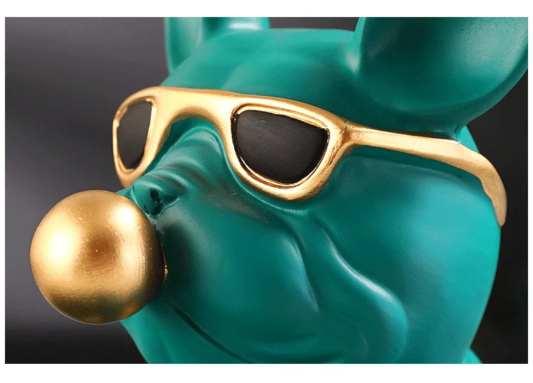 Cool Bulldog Storage Figurine