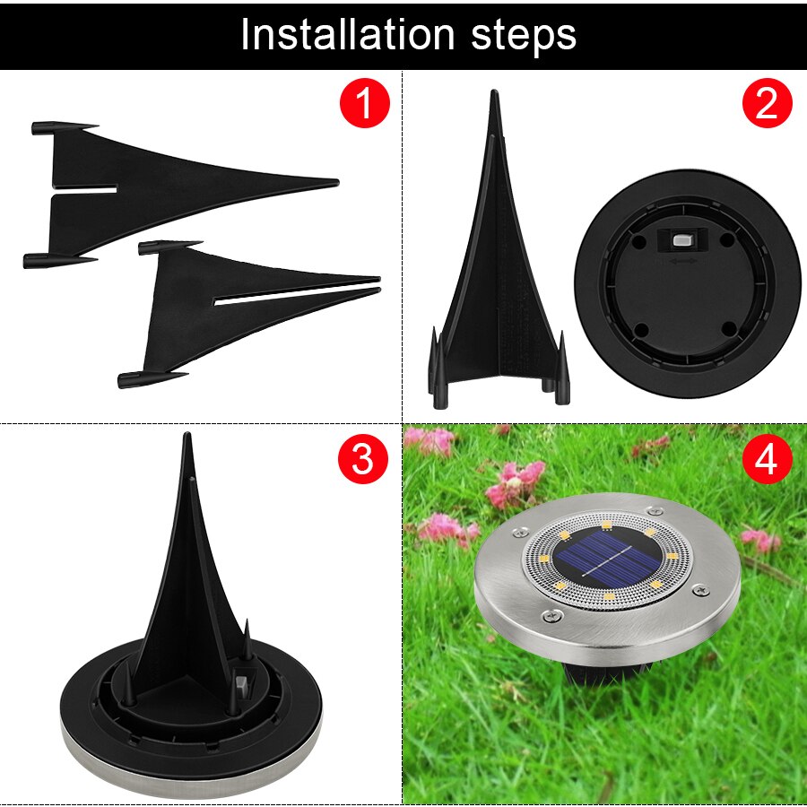 Colorful Waterproof LED Solar Light for Garden