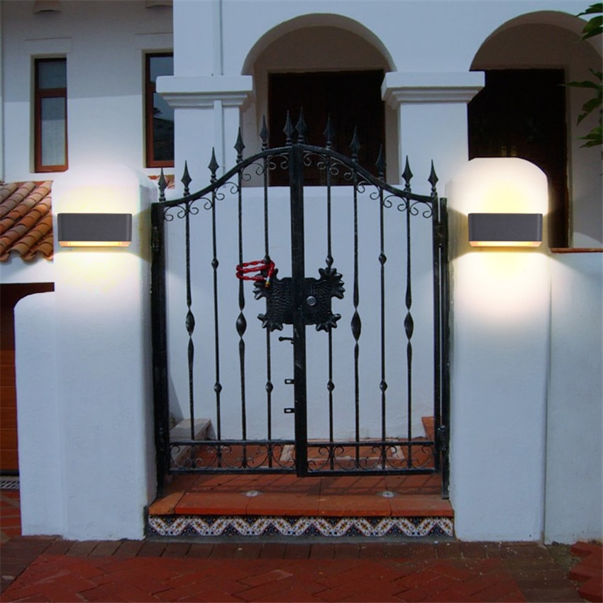 Hollow Square Outdoor LED Wall Light