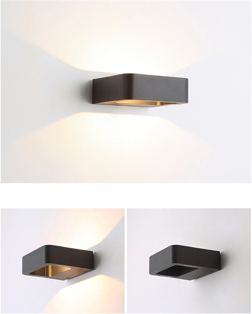 Hollow Square Outdoor LED Wall Light