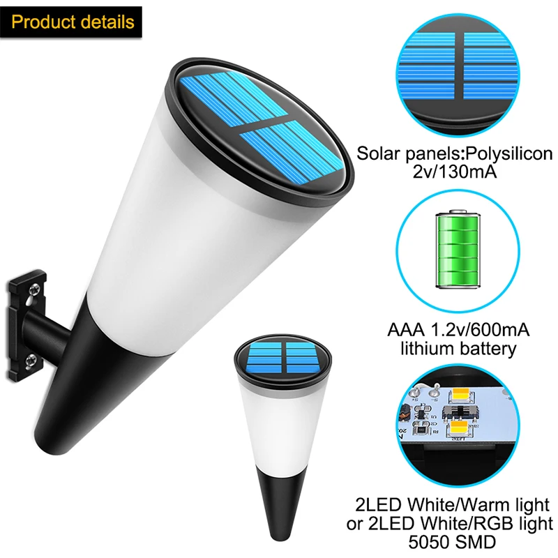 Outdoor Waterproof Solar Torch